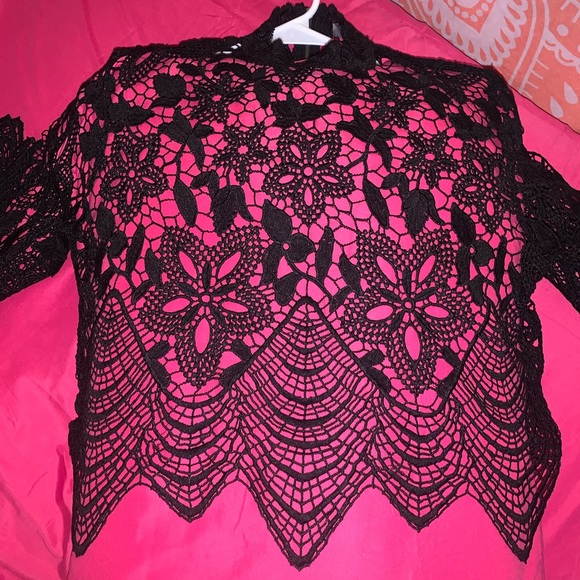 NWOT Thick Lace Long Sleeve Dress Shirt - Picture 7 of 7